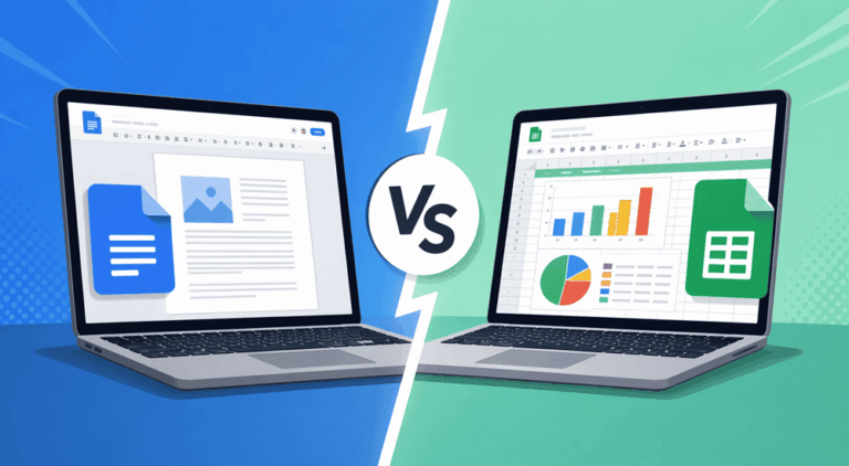 google docs vs google sheets