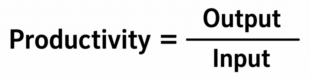 productivity calculation formula
