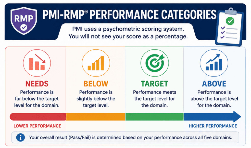 infographic showing pmi rmp performance categories