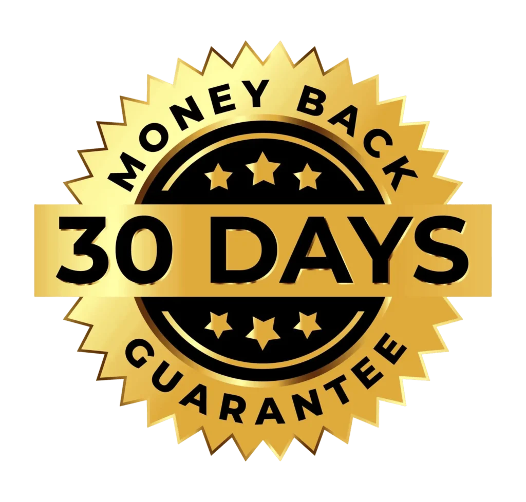 30 days money back guarantee badge gold refund assurance seal icon 1 1